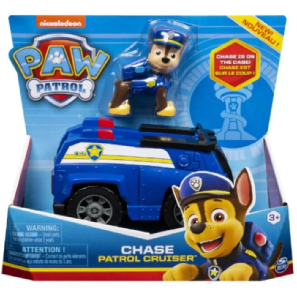 Paw Patrol, Chase & the Police Cruiser Set for Kids Ages 3